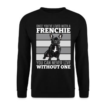 Bouledogue français Frenchie Propriétaire de chien - Sweat-shirt Unisexe - noir - Devant - Alina (178cm) & Michal (187cm)
