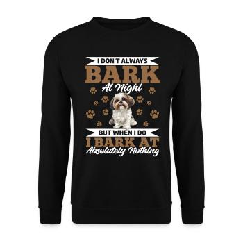 Shih Tzu Dog Owner - Unisex Sweatshirt - black - Front - Alina (178cm) & Michal (187cm)