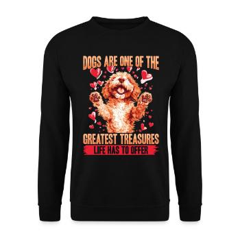 Goldendoodle Dog Owner - Unisex Sweatshirt - black - Front - Alina (178cm) & Michal (187cm)