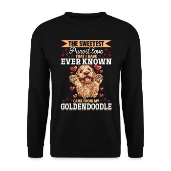 Goldendoodle Dog Owner - Unisex Sweatshirt - black - Front - Alina (178cm) & Michal (187cm)