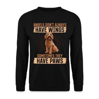 Goldendoodle Dog Owner - Unisex Pullover - Schwarz - Vorne - Alina (178cm) & Michal (187cm)