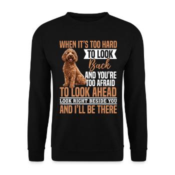 Goldendoodle Dog Owner - Unisex Sweatshirt - black - Front - Alina (178cm) & Michal (187cm)