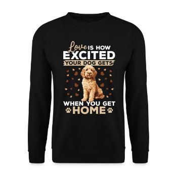 Goldendoodle Dog Owner - Unisex Pullover - Schwarz - Vorne - Alina (178cm) & Michal (187cm)