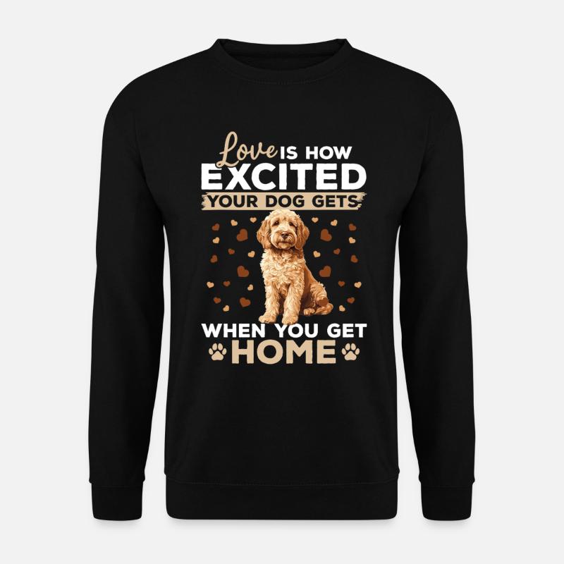 Propriétaire de chien Goldendoodle - Sweat-shirt Unisexe - noir