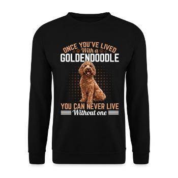 Goldendoodle Dog Owner - Unisex Sweatshirt - black - Front - Alina (178cm) & Michal (187cm)