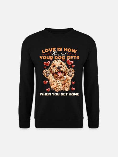 Propriétaire de chien Goldendoodle - Sweat-shirt Unisexe - noir