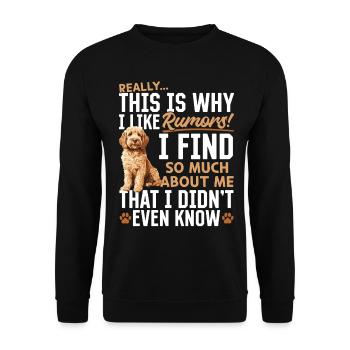 Goldendoodle Dog Owner - Unisex Pullover - Schwarz - Vorne - Alina (178cm) & Michal (187cm)