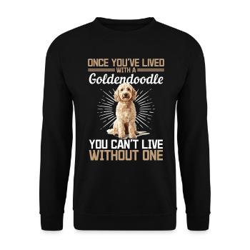 Goldendoodle Dog Owner - Unisex Pullover - Schwarz - Vorne - Alina (178cm) & Michal (187cm)