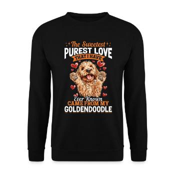 Goldendoodle Dog Owner - Unisex Pullover - Schwarz - Vorne - Alina (178cm) & Michal (187cm)
