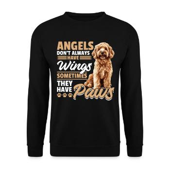 Goldendoodle Dog Owner - Unisex Pullover - Schwarz - Vorne - Alina (178cm) & Michal (187cm)