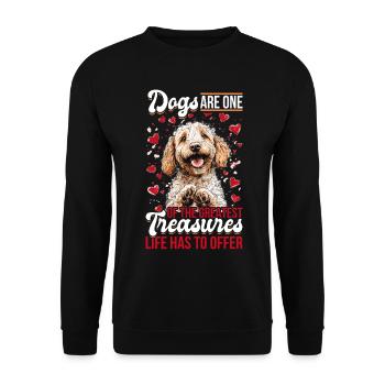 Goldendoodle Dog Owner - Unisex Pullover - Schwarz - Vorne - Alina (178cm) & Michal (187cm)