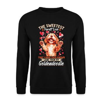 Goldendoodle Dog Owner - Unisex Sweatshirt - black - Front - Alina (178cm) & Michal (187cm)