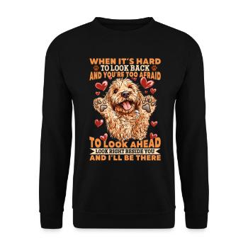 Goldendoodle Dog Owner - Unisex Sweatshirt - black - Front - Alina (178cm) & Michal (187cm)