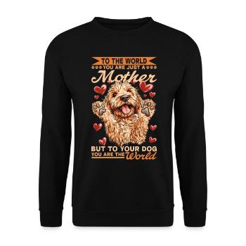 Goldendoodle Dog Owner - Unisex Pullover - Schwarz - Vorne - Alina (178cm) & Michal (187cm)