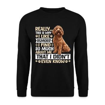 Goldendoodle Dog Owner - Unisex Sweatshirt - black - Front - Alina (178cm) & Michal (187cm)