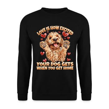 Goldendoodle Dog Owner - Unisex Pullover - Schwarz - Vorne - Alina (178cm) & Michal (187cm)