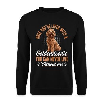 Goldendoodle Dog Owner - Unisex Sweatshirt - black - Front - Alina (178cm) & Michal (187cm)