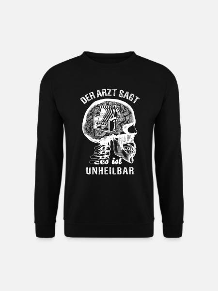 Der Arzt sagt es ist unheilbar - Strandkorb - Unisex Pullover - Schwarz