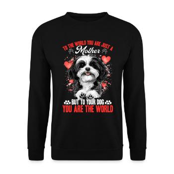Cute Havanese Dog Owner - Unisex Sweatshirt - black - Front - Alina (178cm) & Michal (187cm)