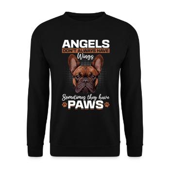 Bouledogue français Frenchie Propriétaire de chien - Sweat-shirt Unisexe - noir - Devant - Alina (178cm) & Michal (187cm)