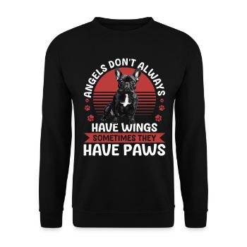 Bouledogue français Frenchie Propriétaire de chien - Sweat-shirt Unisexe - noir - Devant - Alina (178cm) & Michal (187cm)