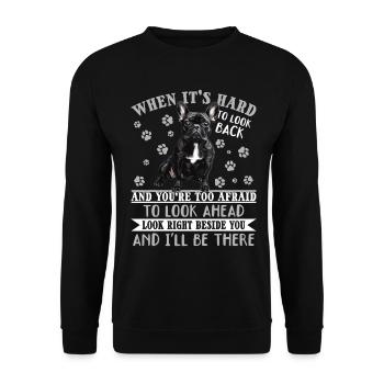 Bouledogue français Frenchie Propriétaire de chien - Sweat-shirt Unisexe - noir - Devant - Alina (178cm) & Michal (187cm)