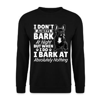 Bouledogue français Frenchie Propriétaire de chien - Sweat-shirt Unisexe - noir - Devant - Alina (178cm) & Michal (187cm)