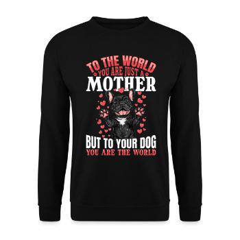 Bouledogue français Frenchie Propriétaire de chien - Sweat-shirt Unisexe - noir - Devant - Alina (178cm) & Michal (187cm)
