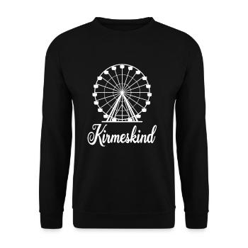 Funfair Child Ferris Wheel Nostalgia Culture Funfair - Unisex Sweatshirt - black - Front - Alina (178cm) & Michal (187cm)