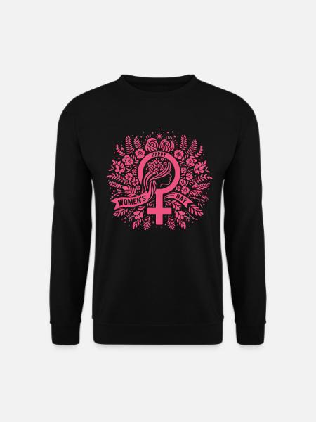 Happy Women's Day - Gift - Unisex Sweatshirt - black