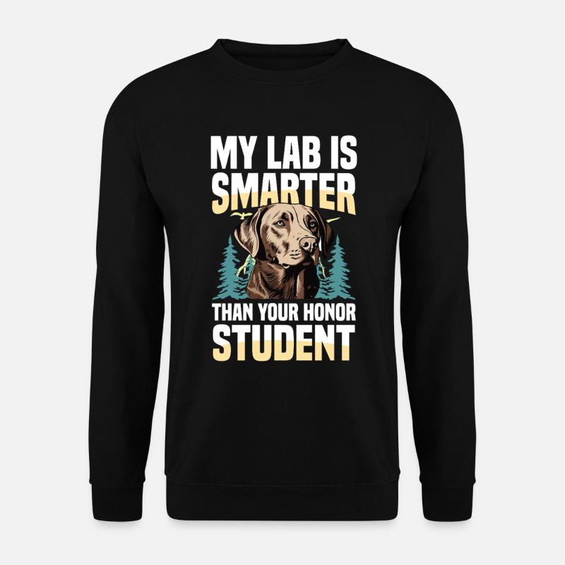 Hunting with Labrador - Unisex Sweatshirt - black