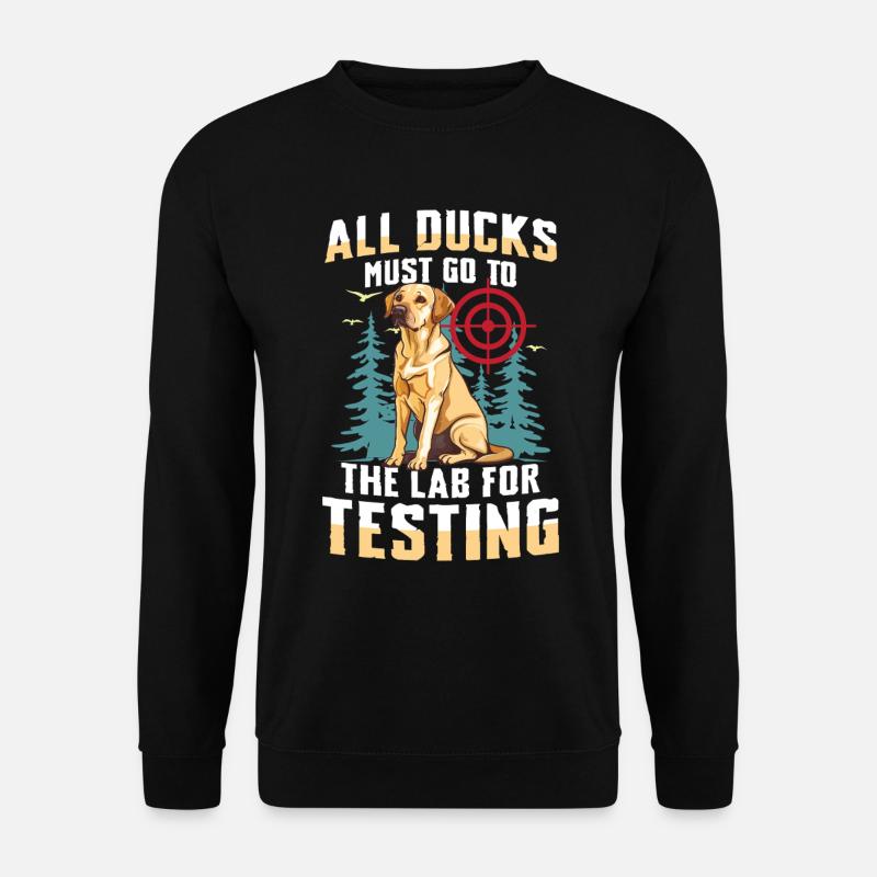 Hunting with Labrador - Unisex Sweatshirt - black