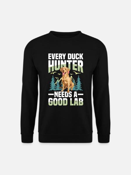 Hunting with Labrador - Unisex Sweatshirt - black
