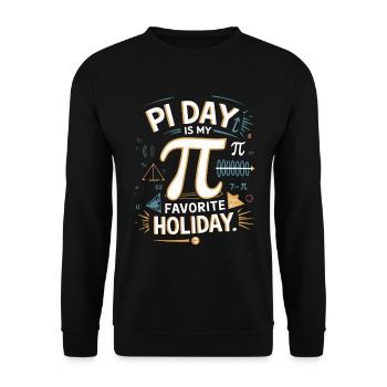 Pi Day Ist Mein Lieblingstag – Pi Day Fans und - Unisex Pullover - Schwarz - Vorne - Alina (178cm) & Michal (187cm)