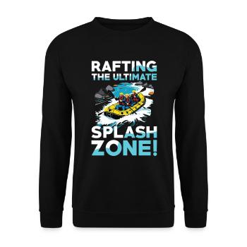Rafting: Die Ultimative Splash Zone für - Unisex Pullover - Schwarz - Vorne - Alina (178cm) & Michal (187cm)