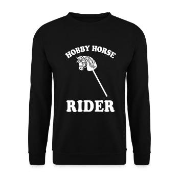 Hobby Horse Rider - Hobby Horse - Cadeau - Sweat-shirt Unisexe - noir - Devant - Alina (178cm) & Michal (187cm)