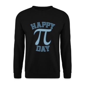 Celebrate International Pi Day in Style and - Unisex Sweatshirt - black - Front - Alina (178cm) & Michal (187cm)