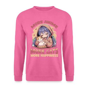 Anime & Cats Kawaii - Unisex Sweatshirt - pink - Front