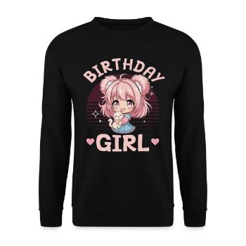 Anime & Chats Kawaii - Sweat-shirt Unisexe - noir - Devant - Alina (178cm) & Michal (187cm)