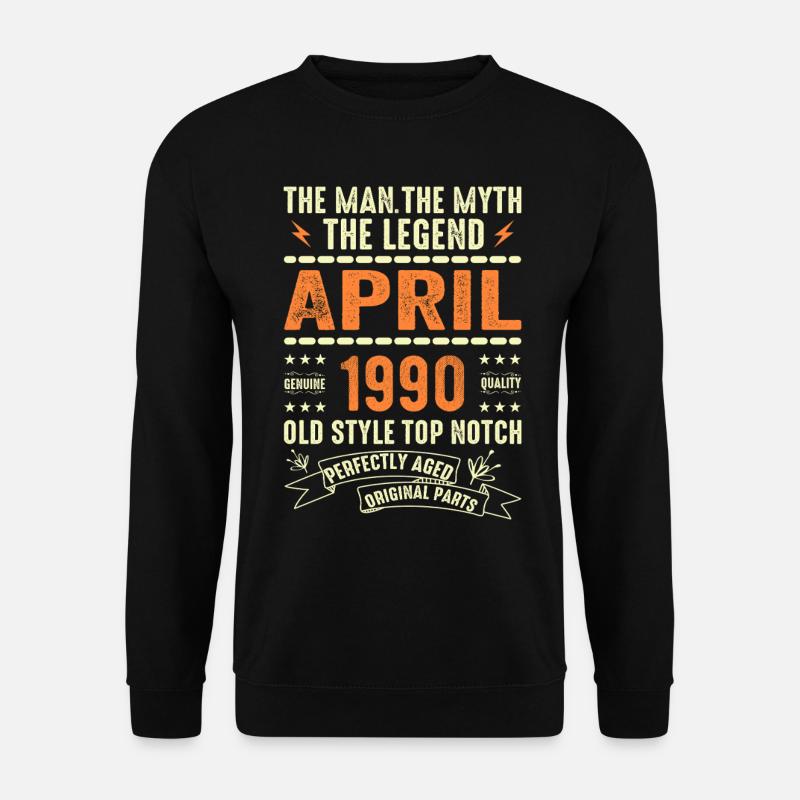 April 1990, APRIL 1990 - Unisex Sweatshirt - black