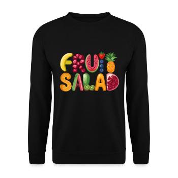 Un plaisir fruité avec des vitamines pour tous les jours - Sweat-shirt Unisexe - noir - Devant - Alina (178cm) & Michal (187cm)