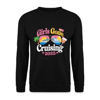 Girls Gone Cruising 2025 Fun Cruise - Unisex Sweatshirt - black - Front - Alina (178cm) & Michal (187cm)