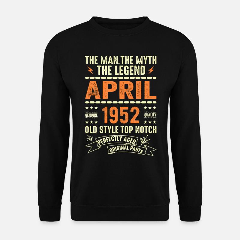 APRIL 1952, APRIL 1952 - Unisex Sweatshirt - black