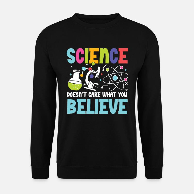Wissenschaft Ist Unabhängig: STEM Bildung Fördern - Unisex Pullover - Schwarz