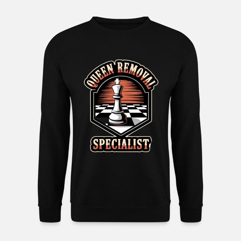 Spécialiste de l’élimination de la dame Maître de la stratégie d’échecs - Sweat-shirt Unisexe - noir