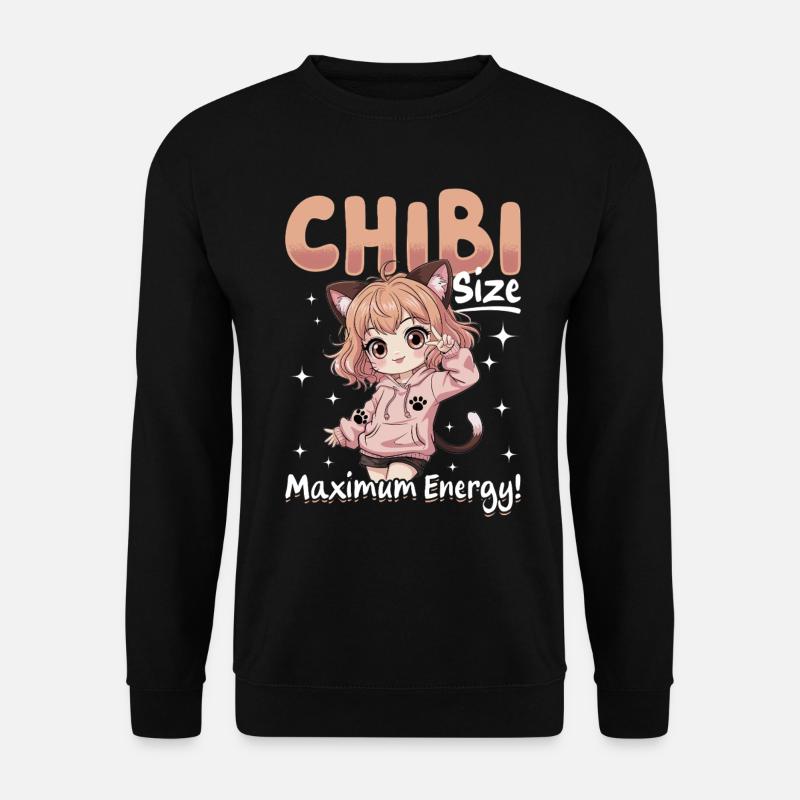 Anime Chibi Kawaii - Unisex Sweatshirt - black