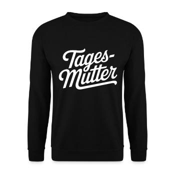 Stolze Tagesmutter Fürsorglich und Liebevoll - Unisex Pullover - Schwarz - Vorne - Alina (178cm) & Michal (187cm)