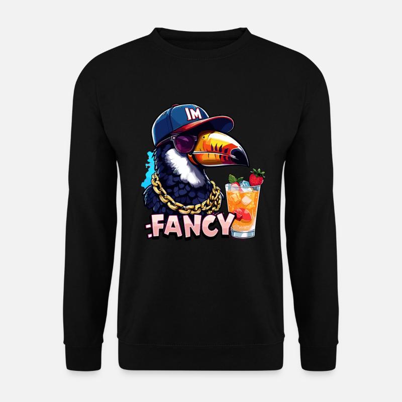 Fancy Tropen-Tukan mit Stil - Unisex Pullover - Schwarz