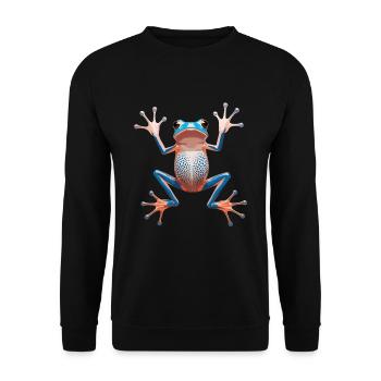 Des œuvres d’art fascinantes sur les grenouilles pour les amoureux de la nature - Sweat-shirt Unisexe - noir - Devant - Alina (178cm) & Michal (187cm)