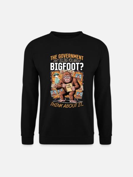 Bigfoot Sasquatch - Sweat-shirt Unisexe - noir